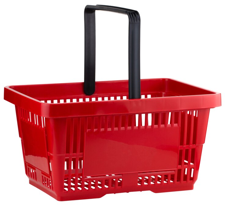 cesta de compras plastica